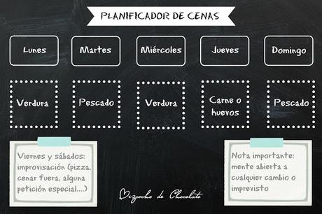 Cómo organizar un menú semanal de cenas