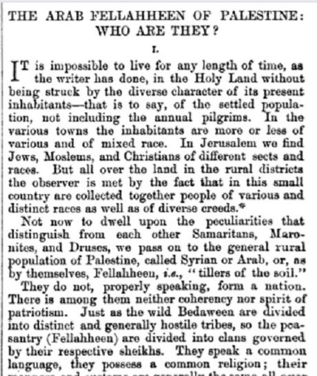 La invención del pueblo palestino: 1872, cuando no había palestinos en Palestina. La invención del pueblo palestino: 1872, cuando no había palestinos en Palestina.