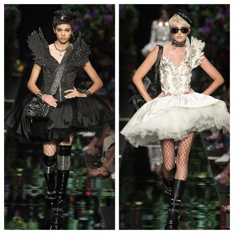 Las bailarinas rockeras de Moshino en la Milan Fashion week