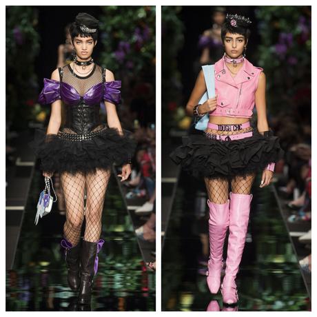 Las bailarinas rockeras de Moshino en la Milan Fashion week