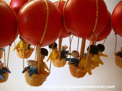 adornos hechos con globos aerostatico