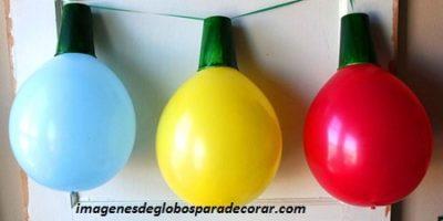 adornos hechos con globos luces