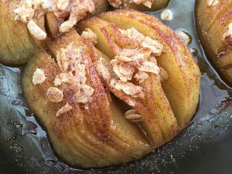 Manzanas hasselback