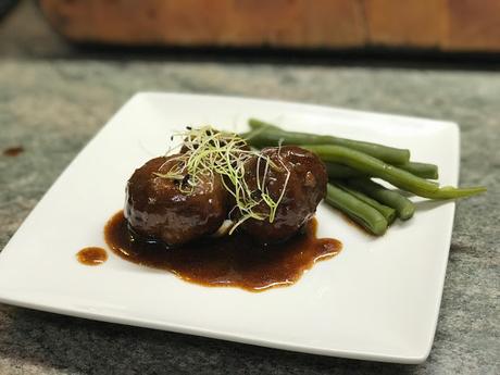 Albondigas en salsa teriyaki