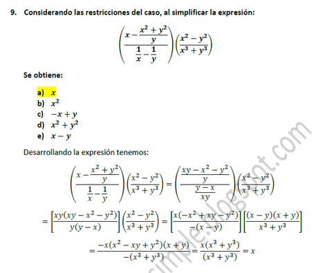 Pregunta 9 - Examen matemáticas Intensivo 2016 - ESPOL