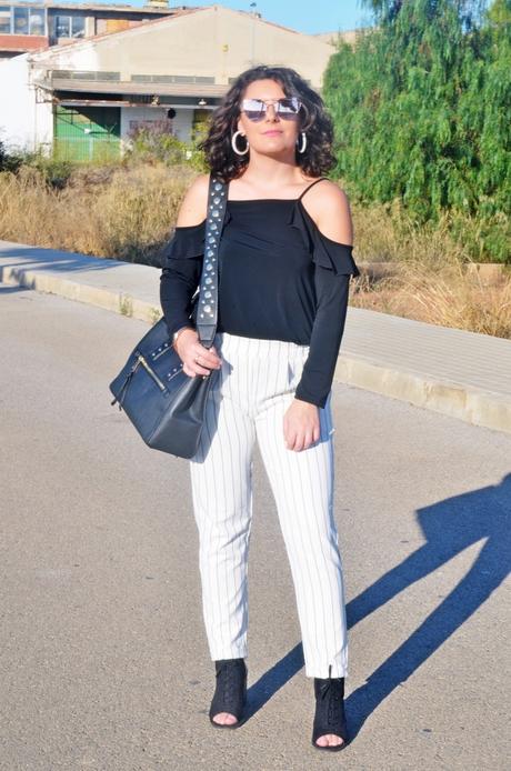 Pantalón blanco raya diplomática