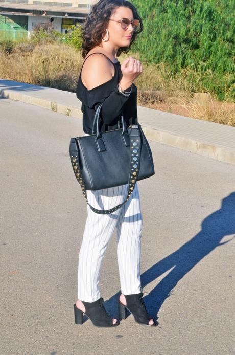 Pantalón blanco raya diplomática