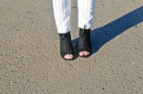 Pantalón blanco raya diplomática