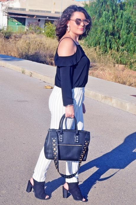 Pantalón blanco raya diplomática