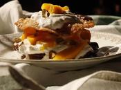 Milhojas yogourt mango