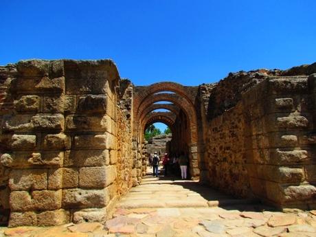 El anfiteatro en las ruinas de Mérida. España