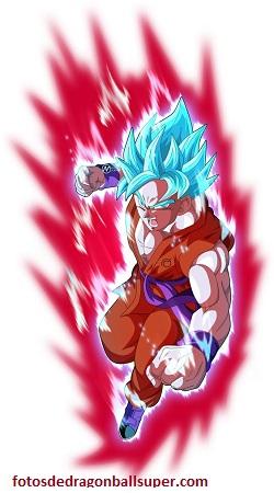 imagenes de goku haciendo el kaioken blue