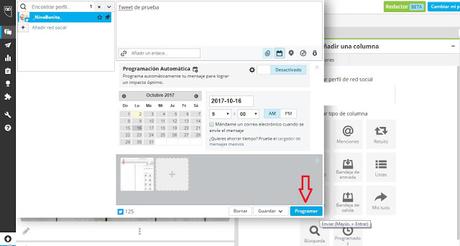 Como programar tweets con hootsuite
