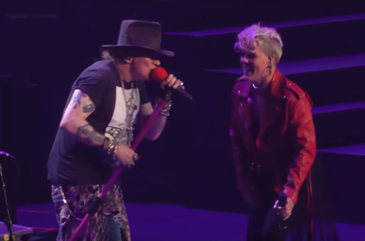 Pink aparece por sorpresa en un concierto de Guns n' Roses en Nueva York para cantar 'Patience'