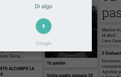 Grabar una nota de audio y texto con Google Keep