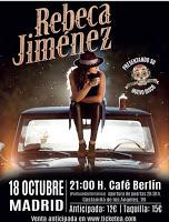 Concierto de Rebeca Jiménez en el Café Berlín