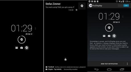Bloqueo de pantalla inteligente, AcDisplay Gratis para Android