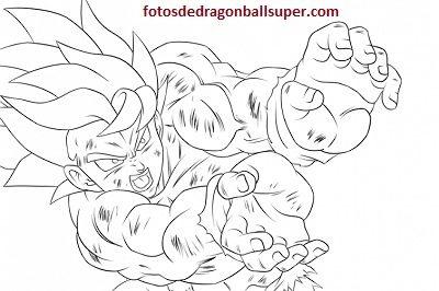 imagenes de goku para dibujar a lapiz faciles colorear