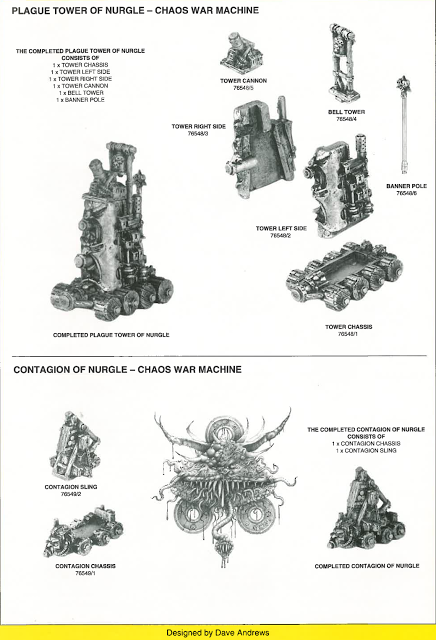 Los viejos ingenios demoníacos de Nurgle para Epic40K