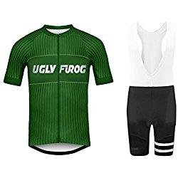 Uglyfrog 2016 Manga Corta Maillot+Bib Pantalones cortos Bodies Ciclismo De Hombre Verano Ropa De triatlon Transpirables HDZ07