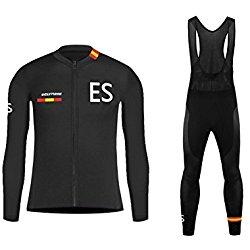 Uglyfrog 2017 Invierno Hombres Ropa ciclismo Maillot mangas largas Camiseta de ciclistas + Bib Pantalones de Bicicletas Bodies Triatlón Ropa MESTZ21