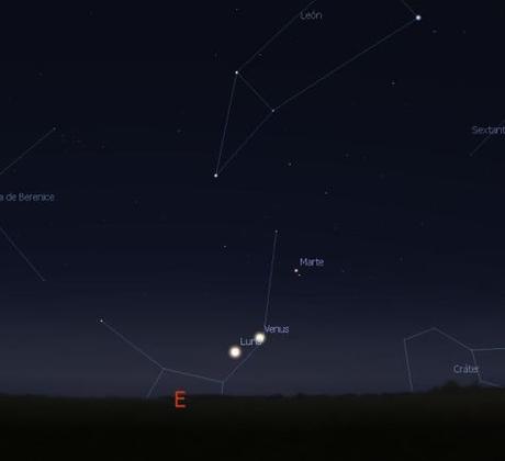 Maravillosas conjunciones planetarias en el amanecer Maravillosas conjunciones planetarias en el amanecer