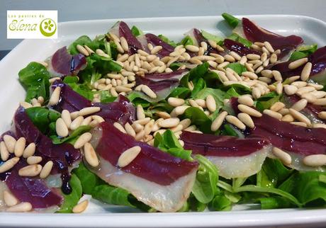 Ensalada de jamón de pato Ensalada de jamón de pato