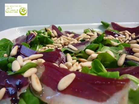 Ensalada de jamón de pato Ensalada de jamón de pato