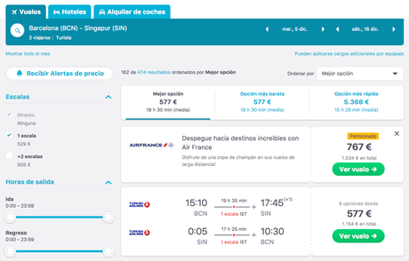 Buscadores de viajes online. ¡Comparamos Skyscanner vs Kayak!