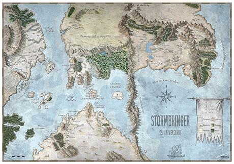 Gran mapa de los Reinos Jóvenes (Stormbringer)