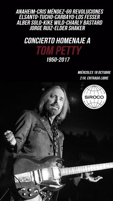 Concierto gratuito en memoria de Tom Petty este 18 de octubre en Madrid