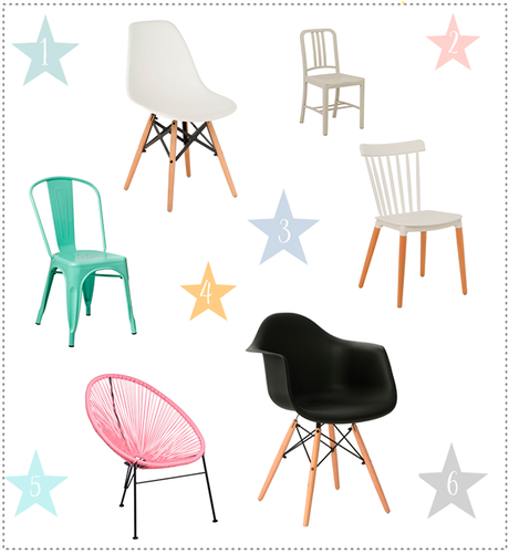Tendencias que no se van : Una silla de cada color para tu comedor