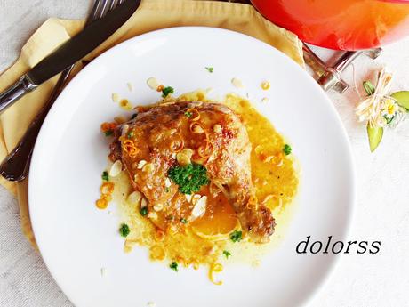 Pollo macerado con naranja Pollo macerado con naranja