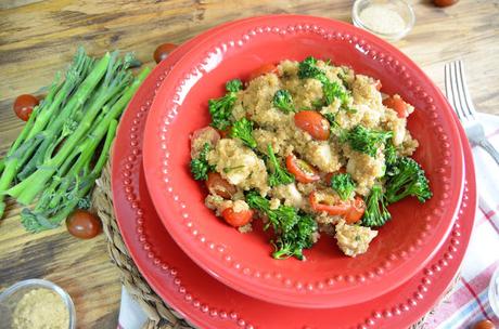 ensalada de quinoa, quinoa, quinoa con pollo, quinoa con pollo y verduras, quinoa con verduras, quinoa propiedades, quinoa recetas, recetas con quinoa, las delicias de mayte