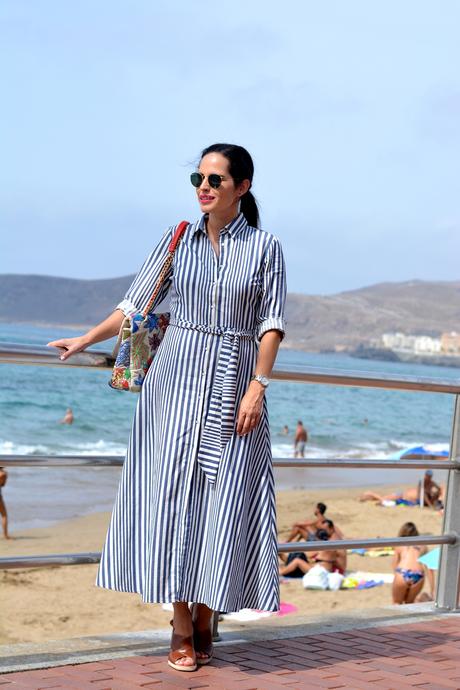 zara-striped-long-dress-outfit-daily-looks