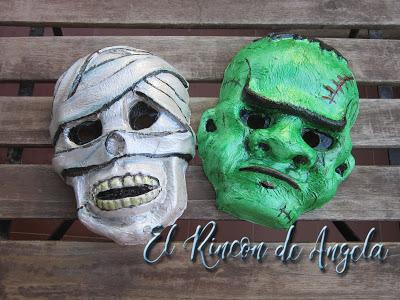 Mascaras para halloweeen, pintalas tu misma
