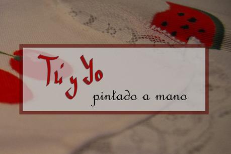 Mantel Tú y Yo pintado a mano Mantel Tú y Yo pintado a mano
