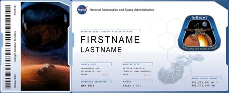 Envía tu nombre a Marte con la misión InSight