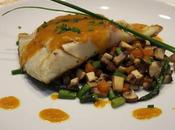 Corvina salsa azafrán