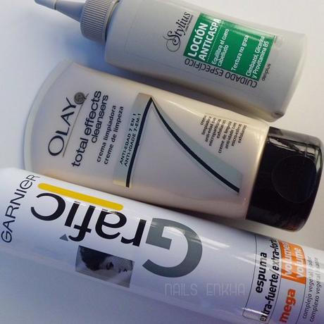 OLAY TOTAL EFFECTS CLANSERS / LOCION ANTICASPA STYLIUS DELIPLUS / ESPUMA GARNIER GRAFIC OLAY TOTAL EFFECTS CLANSERS / LOCION ANTICASPA STYLIUS DELIPLUS / ESPUMA GARNIER GRAFIC