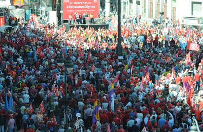 Mayores de todo el país se congregaron en Madrid.