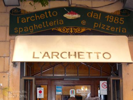 Restaurante de espaguetis L'Archetto en Roma