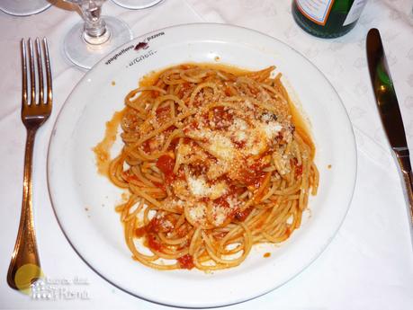 Plato de espaguetis de L'Archetto en Roma