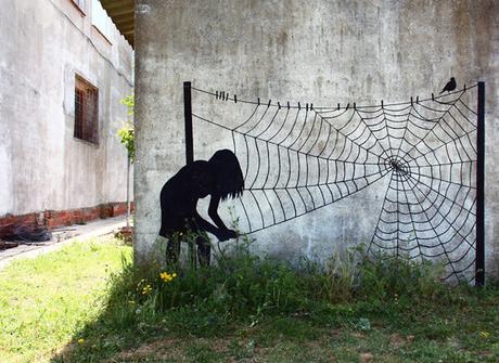 Si vieras que curiosos y originales son sus dibujos (Street Art by Pejac)