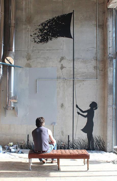 Si vieras que curiosos y originales son sus dibujos (Street Art by Pejac)