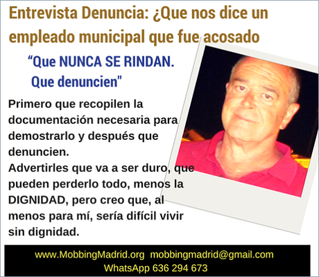 PRIDICAM #MobbingMadrid Entrevista Denuncia:¿Que nos dice un empleado municipal que sufrió #Mobbing?