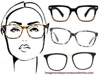 Gafas o lentes para mujeres con cara y cachetona -