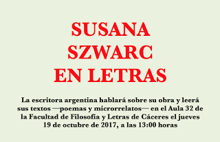 Susana Szwarc en Cáceres