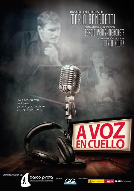 A voz en cuello, Sergio Peris-Mencheta y Marta Solaz homenajean a Mario Benedetti. Todos los jueves de noviembre en el Teatro del Barrio
