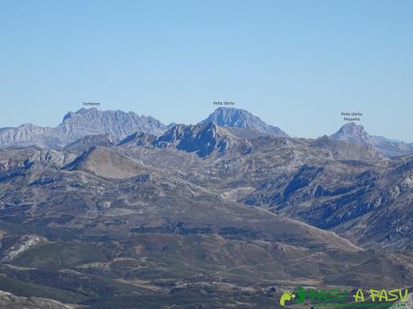 El CORNÓN y CORNÍN por CEREIZALES desde VILLAR DE VILDAS Ruta al Cornón por el Valle los Cereizales: Vista de Ubiña y Fontanes desde el Cornón